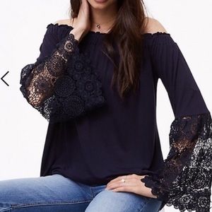 Off the shoulder bell sleeved blouse